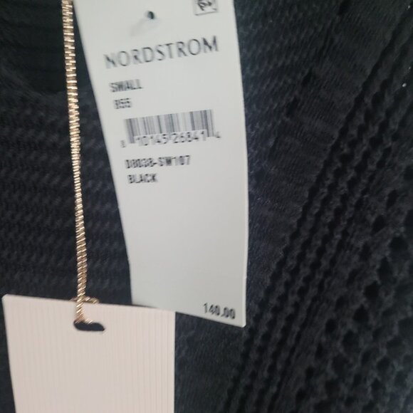 NWT CIEBOON Sleeveless Knit Dress Midi Black Size S - Picture 4 of 7